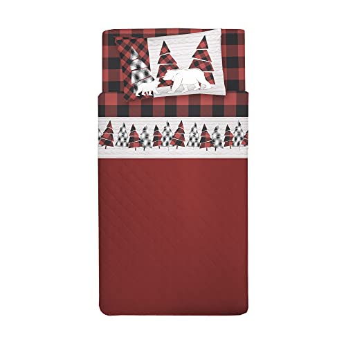 PENSIERI DELICATI 100% Cotton Bed Set 1 and Half Bed Sheet Set 120 x 200 Including Bottom Sheet, Top and 1 Pillowcase, Made in Italy, Canada Red