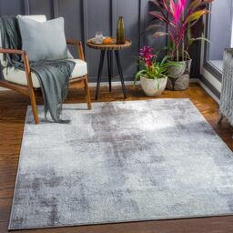 Livabliss Helsinki Abstract - Area s Living Room 200x275 cm, Dining Room, Lounge, Kitchen, Bedroom - Modern Marble Large, Soft Luxurious Easy Care Medium Pile, Grey and Cream