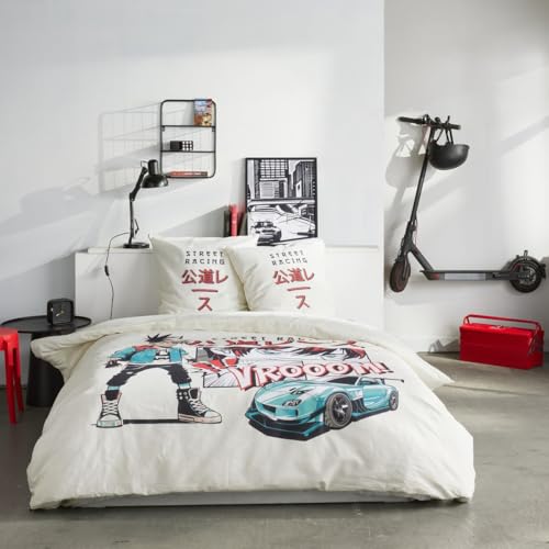 TODAY Double Bed Linen Set 220 x 240 cm + 2 Pillowcases 63 x 63 cm Java 1.18 Print