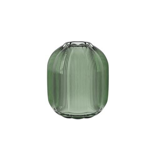 Villeroy & Boch - Fleur Vert vase 19 cm Green, Dishwasher-safe, Table vase, Hand-blown, Hand-crafted, Decorative glass vase in Green, Floral design, Vase for flowers, Decorative homeware, Glass