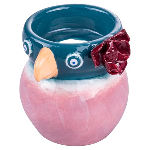Tuca Tuca Hand-Painted Porcelain Parrot Tealight Holder and T-Light
