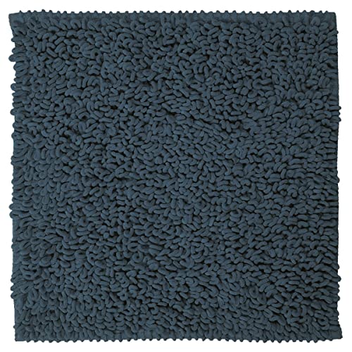 Sealskin Twist Bath Mat, Microfibre, Blue, 60 x 3 x 60 cm