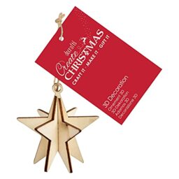 Create Christmas 3D Decoration, Star, Decorations For Hanging, Art & Craft, Adults, Kids, Crafts Accessories, Embellish Pen, Paint