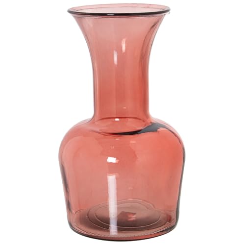 Alexandra House Living Recycled Glass Vase Pink Glass 18 x 32 cm