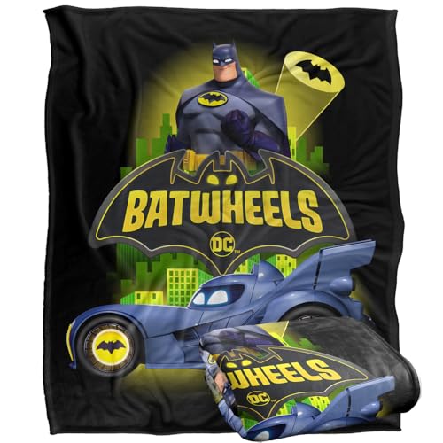 LOGOVISION Batwheels The Bat And His Wheels Silky Touch Super Soft Throw Blanket 152 X 127 Cm