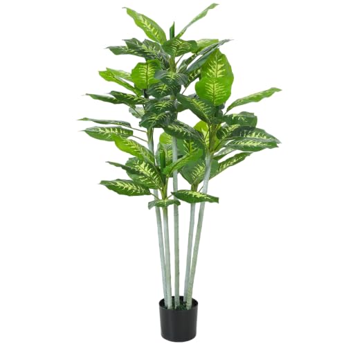 HOMCOM Cement Artificial Plant Cement Pot Height 150 cm
