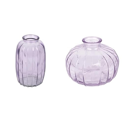 Talking Tables Lilac Glass Bud Vase for flowers, s & Talking Tables Lilac Glass Bud Vase for flowers, s Table Decor Bundle