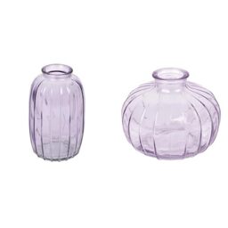 Talking Tables Lilac Glass Bud Vase for flowers, s & Talking Tables Lilac Glass Bud Vase for flowers, s Table Decor Bundle