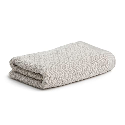 M??ve Brooklyn hand towel 50 x 100 cm, 85% cotton / 10% viscose / 5% linen, nature/cashmere