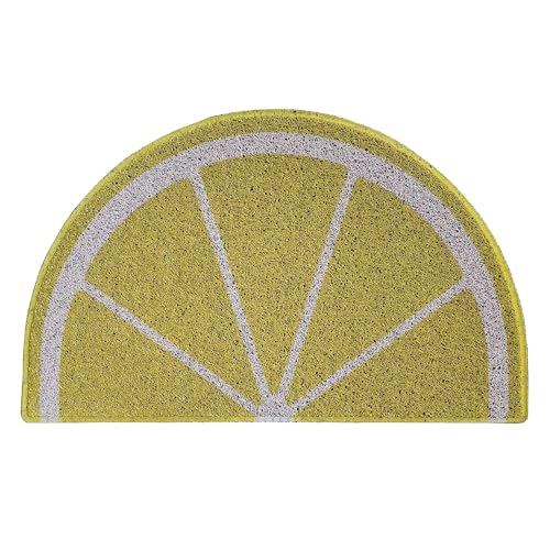 Nicoman Lemon Doormat Housewarming Novelty Gift Present Dirt-Trapper Indoor Outdoot Non Slip Barrier Door Mats 70 x 44cm
