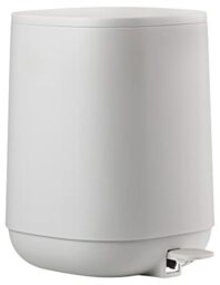 Zone Denmark Time Bathroom Waste Bin, Small Cosmetic Bin, Waste Bin with Lid, Diameter 20.8 cm, Height 27.5 cm, Capacity 3 Litres, Soft Grey
