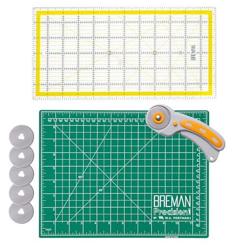 W.A. Portman Rotary Cutter with Self Healing Mat &Quilting Ruler ???Professional Quilting & Sewing Set