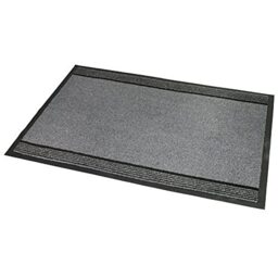 JVL Miracle Grey with Charcoal Stripes Barrier Mat, 40 x 60 cm