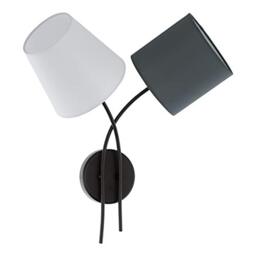 Eglo Wall lamp Almeida, 2 Flame Textile wall lamp, Material: Steel, Fabric