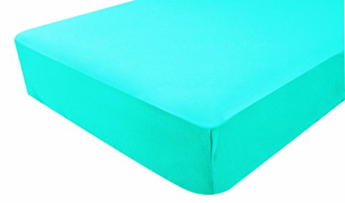 Poyetmotte Fitted Sheet, 70 x 140 cm, Turquoise