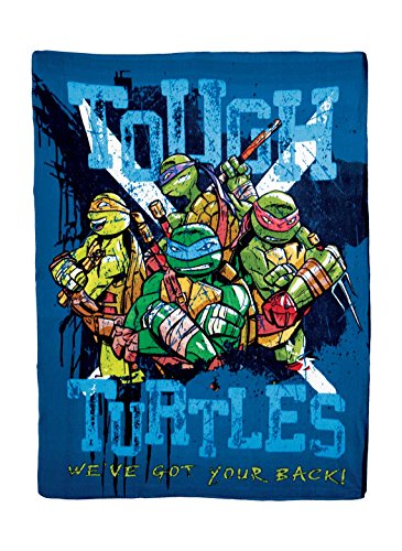 "Northwest Nickelodeon Fleece Throw Blanket Teenage Mutant Ninja, Tough Turtles Blues, 45"" x 60"""
