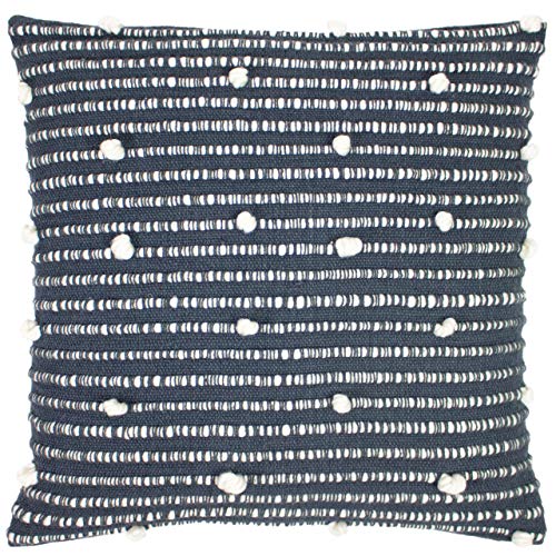 furn. Arlo Polyester Filled Cushion, Cotton, Polyester, Charcoal/Natural