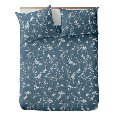Gamanatura Boho Chic Blue Duvet Cover Set, 180 cm Bed