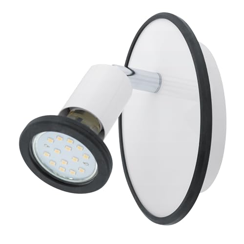 EGLO LED ceiling lamp Modino, ceiling spotlight, steel, plastic in white