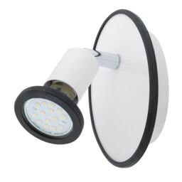 EGLO LED ceiling lamp Modino, ceiling spotlight, steel, plastic in white