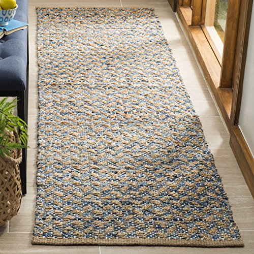 Safavieh Boho Rug for Living Room, Dining Room, Bedroom - Cape Cod Collection, Short Pile, in Beige, 76 X 183 cm