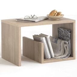 FMD furniture side table, wood, oak, 59 x 38 x 36 cm