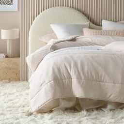 ROOM99 Noemi Elegant Cream Bedspread 200 x 220 cm – Versatile Blanket for Bed and Sofa – Quilted Style – Ideal as a Bedspread