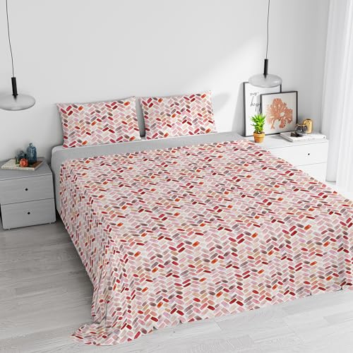 Italian Bed Linen Watercolor Duvet Cover Set Cotton 05 Double