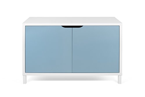 TemaHome Basics Sideboard, 104 x 40 x 70 cm, White/Blue