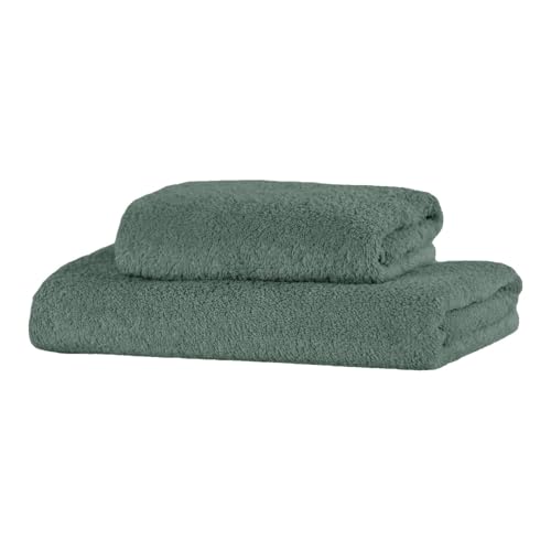Giovanni Dolcinotti - Set of 2 Bath Towels in Terry - Moss Green - 100% Cotton