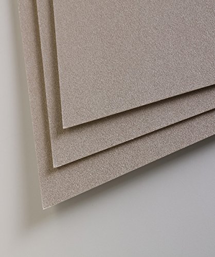 Clairefontaine - Ref 296019C - Pastelmat Card Sheets (Pack of 5 Sheets) - 360gsm Card - 70 x 100cm - Dark Grey Colour - Specially Formulated For Use With Pastels