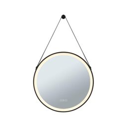 Paulmann 71089 LED illuminated mirror Mirra IP44 White Switch 750lm 230V 11.5W dimmable black, mirror bathroom luminaire