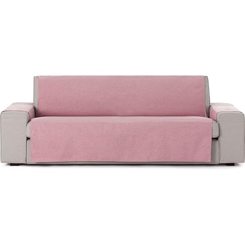 ECOMMERC3 - Universal and Versatile 2 Seater Sofa Cover ??? Pink Chair Cover Protector Easy to Install for Back, Seat and Arms