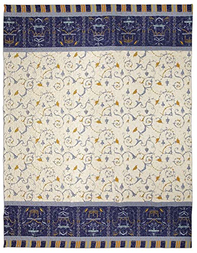 Bassetti OPLONTIS Bedspread Cotton 220 x 255 cm Blue