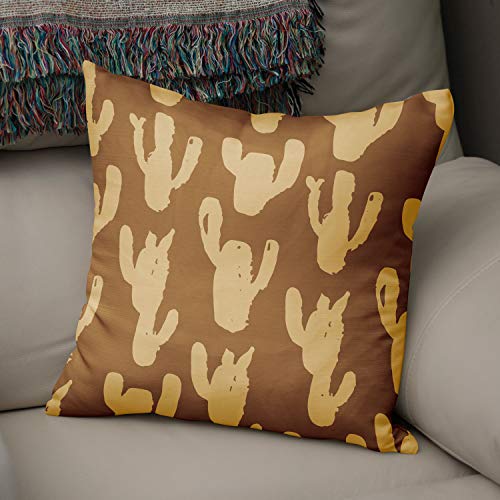 Bonamaison Decorative Cushion Cover Brown Tones, Throw Pillow Covers, Home Decorative Pillowcases for Livingroom, Sofa, Bedroom, Size:50x50 Cm - Designed and Manufactured in Turkey