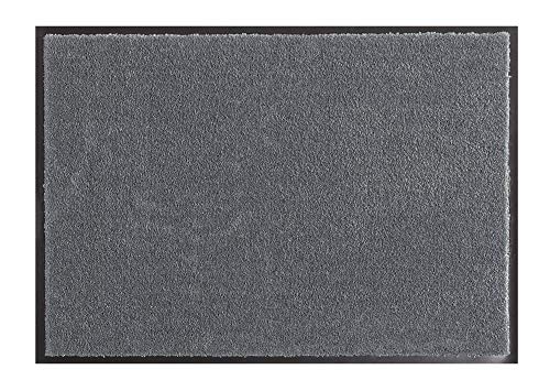 Hanse Home Soft & Clean Doormat for Indoor and Outdoor Use, 100 x 180 cm, Door Mat, Dirt Trapper Mat, Washable & Weatherproof, Non-Slip for Entrance Area and Outdoor Use, Grey