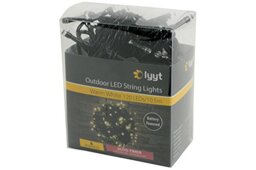 lyyt 120LED Battery String Light WW, Plastic, Warm White
