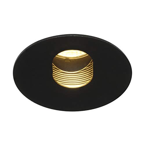 SLV Recessed Ceiling Light H-Light 2 / Lighting for Walls, Paths, entrances, LED Spotlight Outdoor, recessed Light Outdoor, Garden lamp, Ceiling Spotlight / 2700K 11W 395lm Black dimmable 20 Degrees