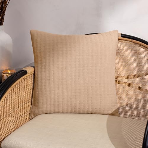 Yard Hush Cotton Linear Feather Rich Filled Cushion