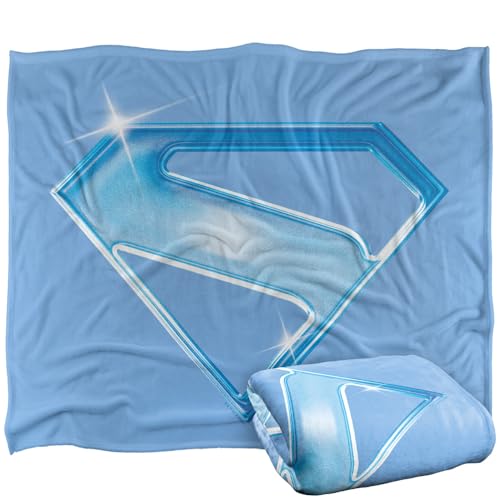 "LOGOVISION Superman 2025 Blue Shield Silky Touch Super Soft Throw Blanket 50""x60"""