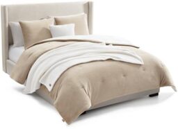UGG Remina Comforter Set 5 Piece Bed in a Bag with Throw Blanket, Decorative Pillow, Shams, and Reversible Comforter Hypoallergenic Washable Luxury Warm Fluffy Bedding Set, Full/Queen, Brown Birch