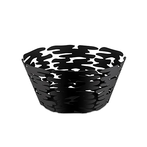 Alessi BM10/21 B Barket Round Basket Diameter 21 cm Black