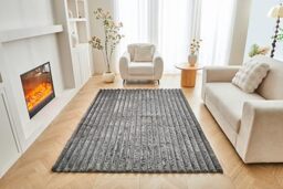 GC GAVENO CAVAILIA Faux Fur Fleece Area Rugs For Living Room Bedroom, Dining Room, Office - Indoor Outdoor Washable Rug Non Slip Floor Mat - Thick Pile Carpet Runner Fluffy Shaggy Rug, 120x170 Cm