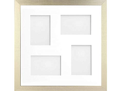 Frame Company Simpson Gold Multi Aperture Photo Frame, 40x40cm for 6x4 inch (x4 mix)