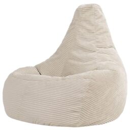 icon Dalton Large Cord Bean Bag with Filling Included, Beige