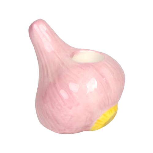 Talking Tables Ceramic Candlestick Holder, Candle Stand For Indoor or Outdoor, Garlic Shaped Table Decorations, Centrepiece, Spring Home Décor, Dinner Party, Birthday, Wedding, Mother`s Day, Gifts