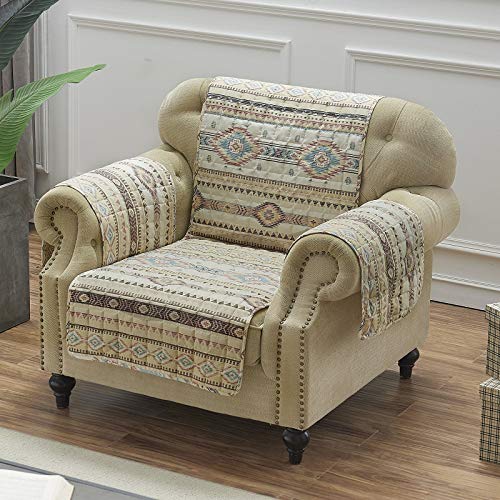 Barefoot Bungalow Furniture Slipcover, 100% Polyester, Tan, Arm Chair