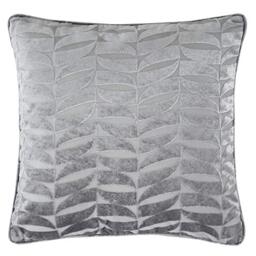 Curtina - Kendal - Jacquard Filled Cushion - 43x43cm in Silver