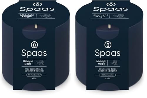 Spaas Glow Scented Candle 35h - Midnight Magic (Pack of 2)