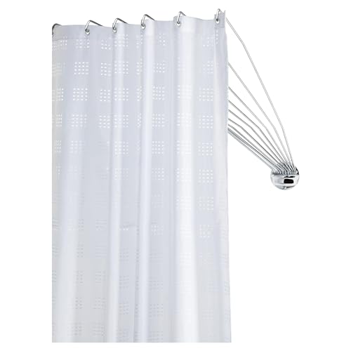 Sealskin Umbrella Shower Curtain Rail Corner, Stainless Steel, Chrome, 80 x 155 x 5 cm